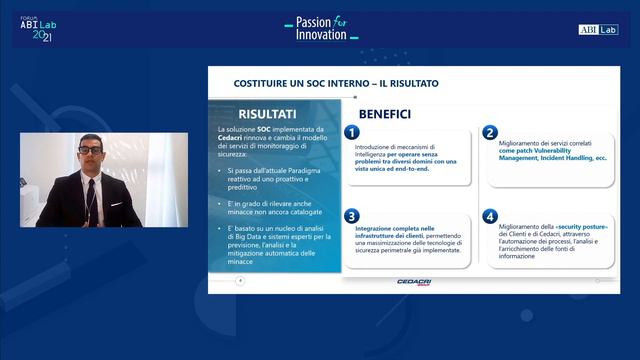 Cedacri: Costruire un centro operativo di sicurezza (SOC) di Nuova Generazione Forum ABI Lab 2021 смотреть онлайн