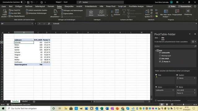 Excel Power Pivot, Pareto Analyse dynamisch, DAX,Variablen,measure,Pivot Table,Pivot Chart смотреть онлайн