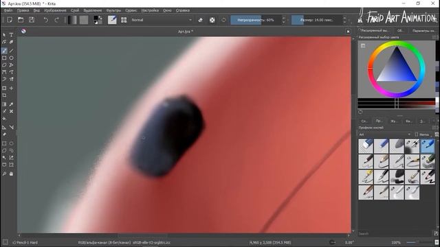 Как Нарисовать Реалистичных Божьих Коровку - How To Draw A Realistic Ladybug ( KRITA ) смотреть онлайн