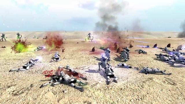 50 Necrons vs 500 Clone Troopers - WARHAMMER 40K vs STAR WARS Battle смотреть онлайн