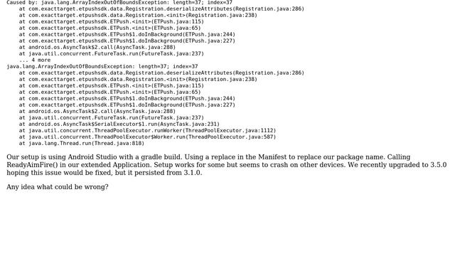 Salesforce: Multiple Crash Reports in Android SDK 3.5.0 смотреть онлайн