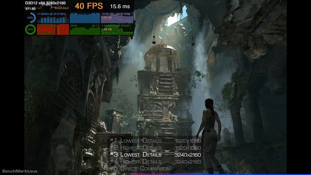 Rise of the Tomb Raider - GTX 1060 6GB Mobile, i7-8650U @ 1.9Ghz (4.2Ghz) | Surface Book 2 15" смотреть онлайн