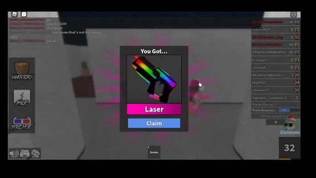 Trading extra log chopper for Chroma laser in mm2 roblox смотреть онлайн