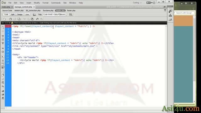 CMS Site using php and mysql Bangla 28 Reduce code dublication using context смотреть онлайн
