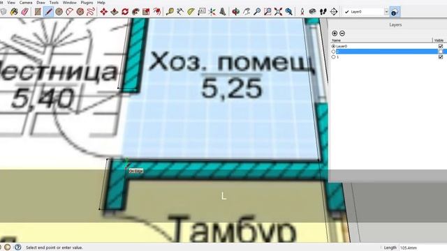 Как рассчитать площадь и объём стен дома в SketchUp смотреть онлайн