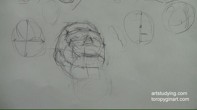 Лекция. Наброски головы в ракурсах 23.10.16 _II часть смотреть онлайн