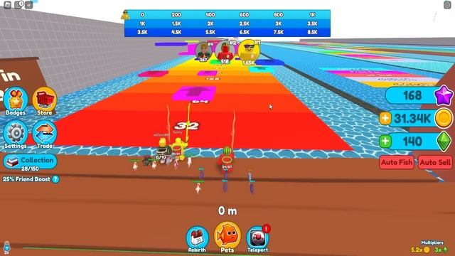 Upgrading to LEVEL 999999 in Roblox FISHING SIMULATOR смотреть онлайн