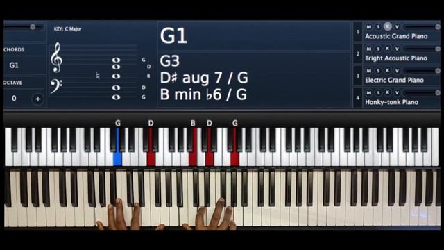 Passing Chords In Key G ( Piano Tutorial)(Instructor- Emmanuel)