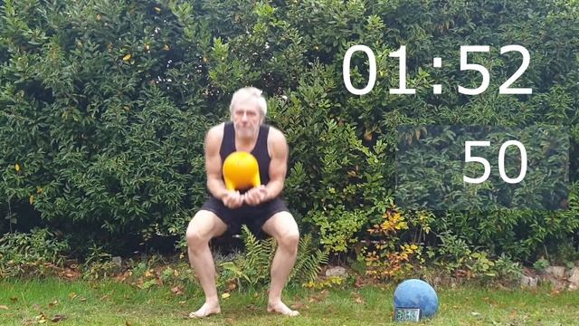????ответка на челлендж 100 приседаний с гирей 16 кг Challenge 100 jump-squats with 16kg kettlebell смотреть онлайн