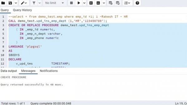 PostgreSQL Stored Procedures | what is procedure in postgreSQL |CALL procedure | Proc Postgres VD#1