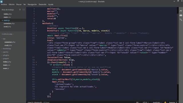 8/12 - CRUD con Vue.JS - Botón de EDITAR con Vue.JS y Sweet Alert 2 смотреть онлайн