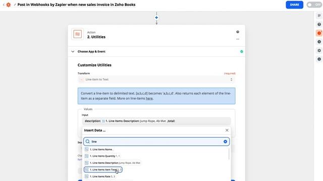 Zapier line-items to an array and to a CSV file смотреть онлайн