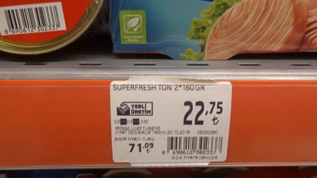 Аланья Турция Цены на Тунец консервированный в Мигрос смотреть онлайн