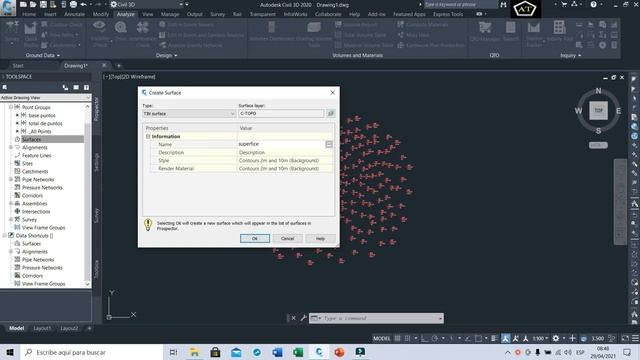 Cálculo de volumen en AutoCAD civil 3d смотреть онлайн