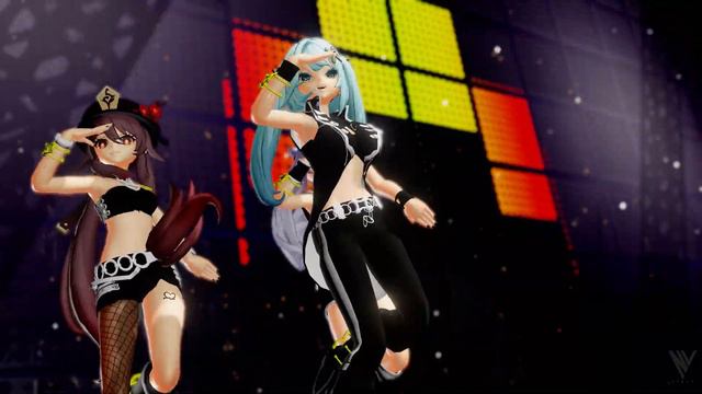【Genshin MMD】On The Floor Faruzan Hutao Keqing смотреть онлайн