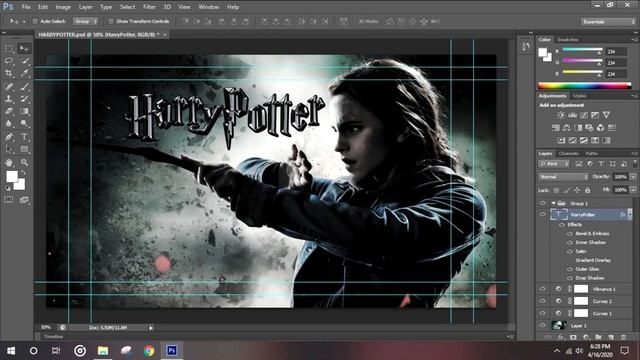 Harry Potter LOGO Photoshop Template [FREE] [2020] смотреть онлайн