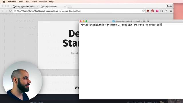 GitHub for Noobs (4/4) Using the Command Line смотреть онлайн