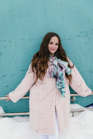 Шарф шелковый (атлас), "10797", вид 11