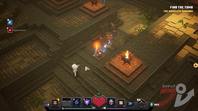 Minecraft Dungeons - Desert Temple gameplay + Nameless One boss fight смотреть онлайн