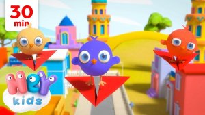 Drei kleine Küken  | Lieder mit Tieren für Kinder | HeyKids Kinderlieder TV