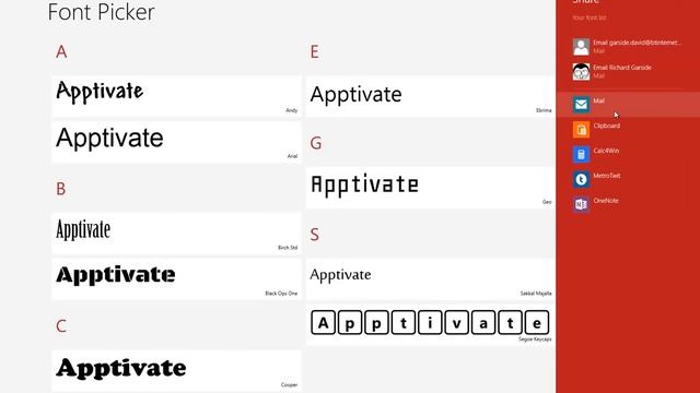 Font Picker Apptivate Demo смотреть онлайн