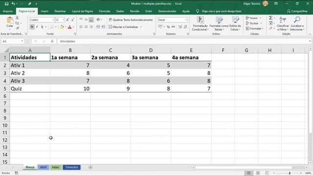 Excel - múltiplas planilhas e consolidar - Aula 12 смотреть онлайн
