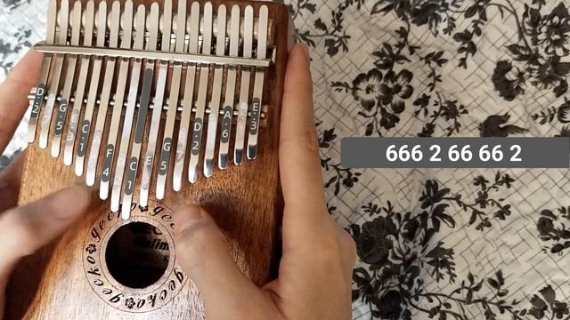 MAMBO ITALIANO - Dean Martin ||| Ellin KALIMBA tutorial with tabs смотреть онлайн