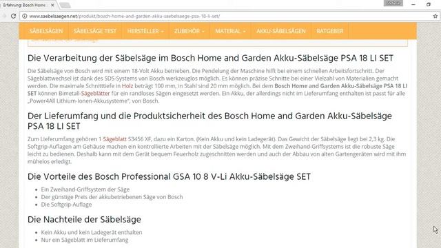 Säbelsäge Bosch home and garden psa 18 li set | Infos, Tipps und Testsieger | SaebelSaegen.net смотреть онлайн