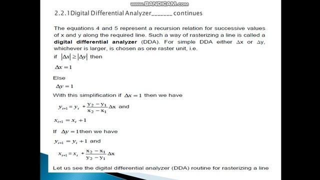 Raster Scan Graphics lecture no 1(DDA) смотреть онлайн