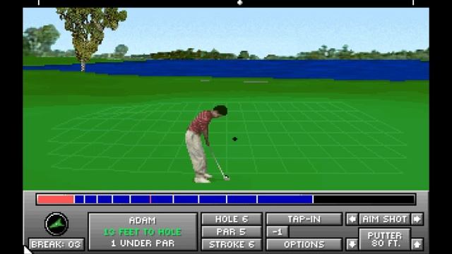 Jack Nicklaus Golf SE gameplay on Dosbox for Windows 10 смотреть онлайн