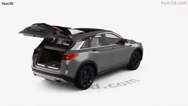 Infiniti QX50 with HQ interior 2019 3D model by Hum3D.com смотреть онлайн