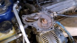 Toyota Avensis 2л. замена ГРМ помпа
