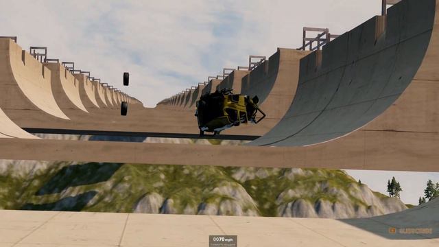 High speed freaky jumps #79 - Beamng Drive (GTA V Ramp Edition) смотреть онлайн