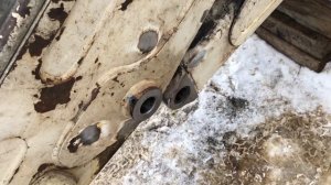 ЭКСКАВАТОР ТЕРЕКС РЕМОНТ СТРЕЛЫ ( восстановление отверстий)