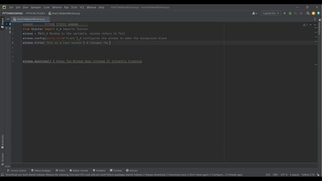 How To Make A Window In Python (Tkinter) смотреть онлайн