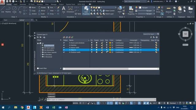 AutoCAD | Layers - работа и принципи на слоевете смотреть онлайн