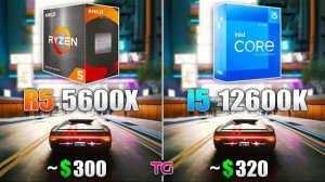 Core i5 12600K vs Ryzen 5 5600X - Test in 8 Games
