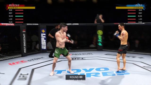UFC 4 Gameplay Brandon Moreno vs Ray Borg смотреть онлайн