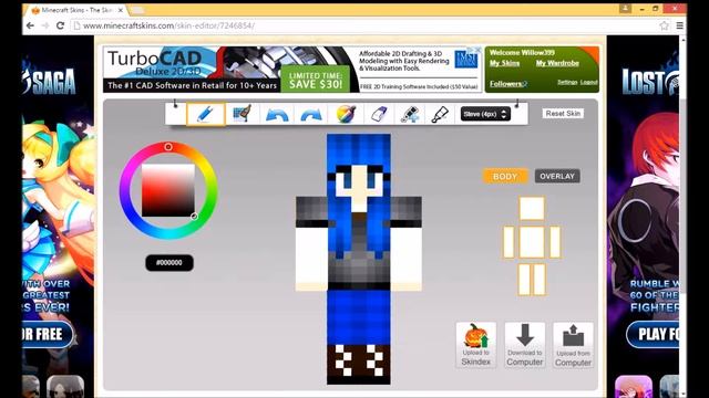 Minecraft skin shading смотреть онлайн