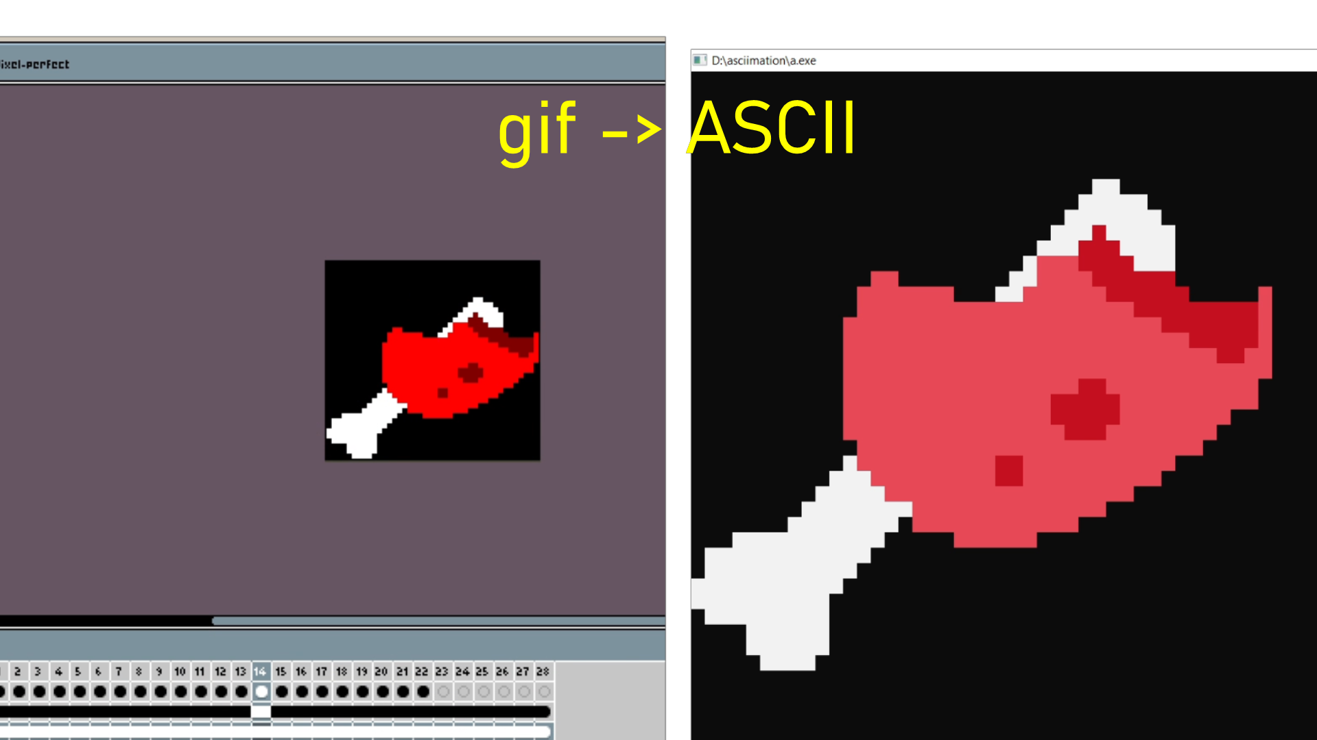 ascii анимация в консоли смотреть онлайн