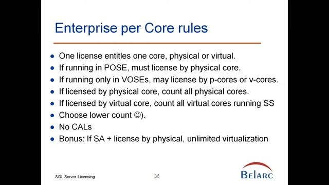 Microsoft SQL Server and Windows Server licensing смотреть онлайн