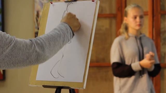 Набросок фигуры человека с натуры смотреть онлайн