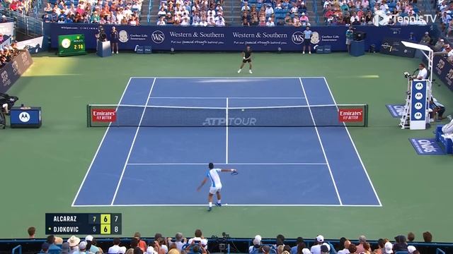 Carlos Alcaraz Vs Novak Djokovic | Cincinnati 2023 Final Highlights