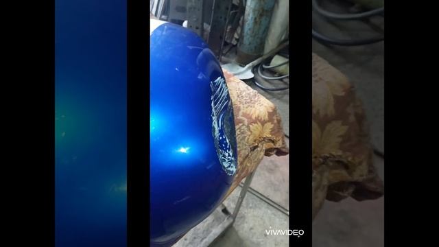 Рехтовка и покраска бака Suzuki 1800 Boulevard m109 смотреть онлайн
