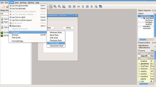 layout QtDesigner смотреть онлайн