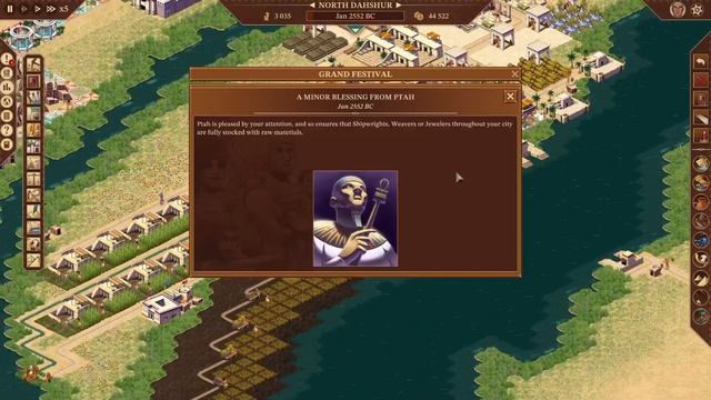 Pharaoh: A New Era gameplay (Mission #12 - North Dahshur) смотреть онлайн