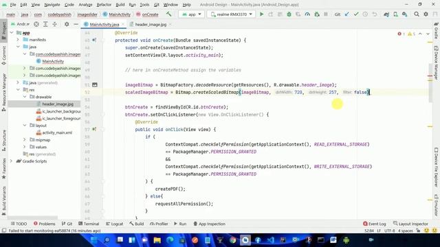 Create PDF with Image in Android Studio| Part - 2 | Generate PDF in Java | @CodeByAshish смотреть онлайн
