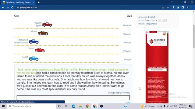 Type Racer: Master Typer Part 11 смотреть онлайн