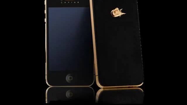 Элитные телефоны - золотые Iphone 4S.mp4 смотреть онлайн