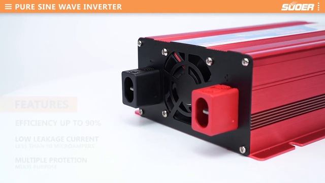 Suoer 12V 220V 1000W pure sine wave inverter смотреть онлайн